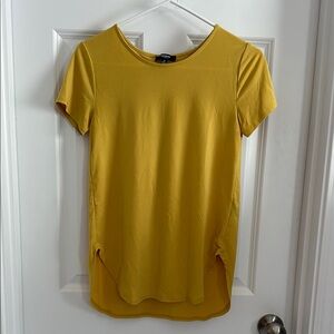 Premise Gold Fitted Cap Sleeve Tee mustard yellow